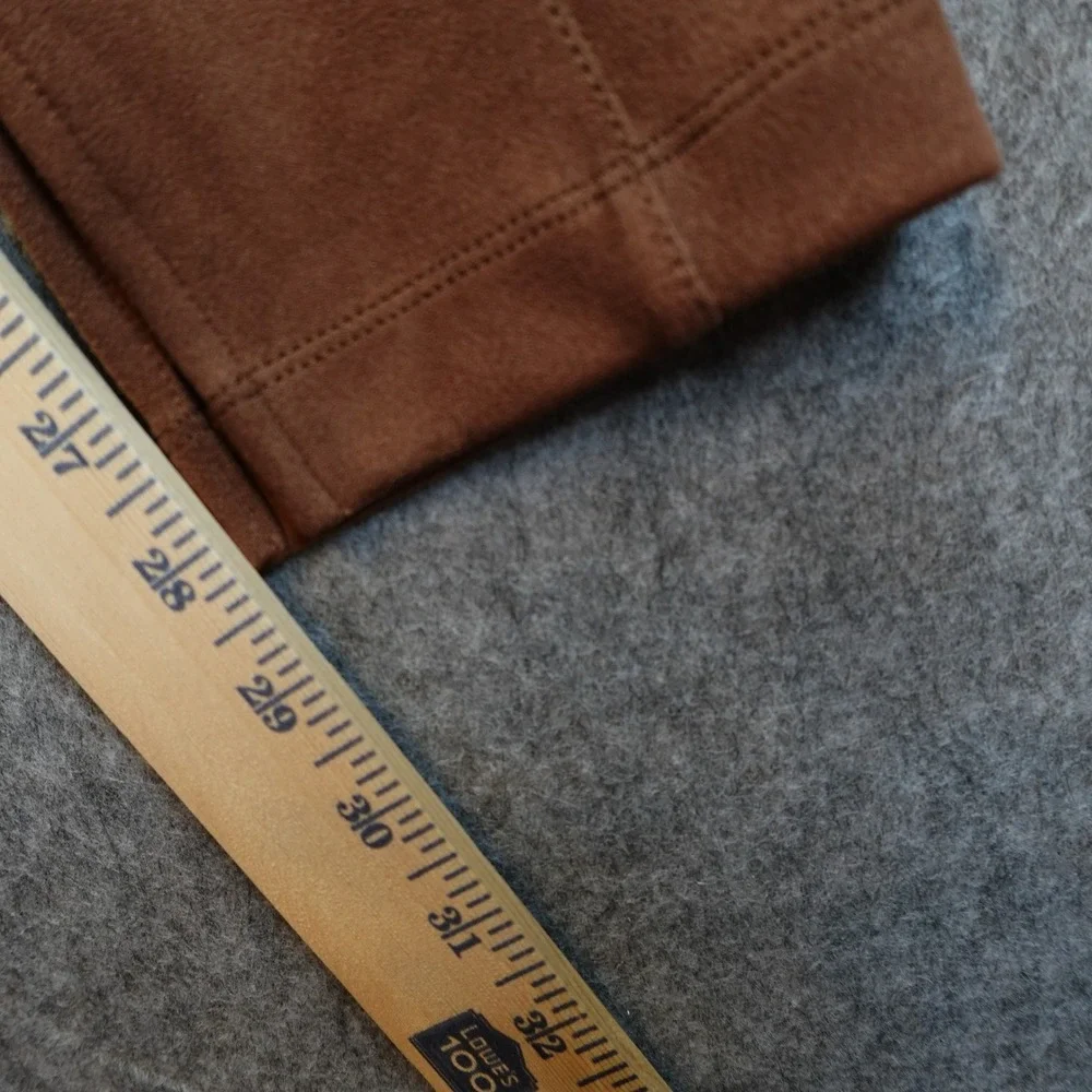 BCBG MaxAzria Pants Womens Extra Small Brown Faux Suede Leggings Skinny Pull‎ On